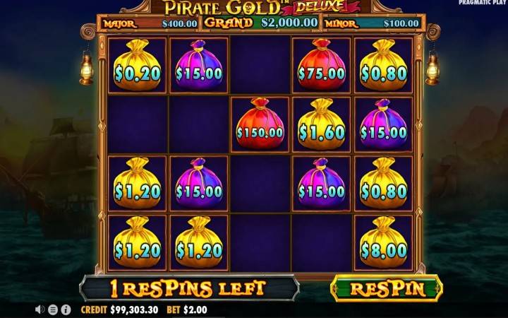 srećna vreća puna blaga-pirate gold deluxe-online casino bonus-pragmatic play