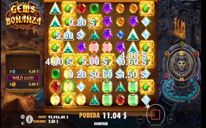 Gems Bonanza Online Casino Bonus