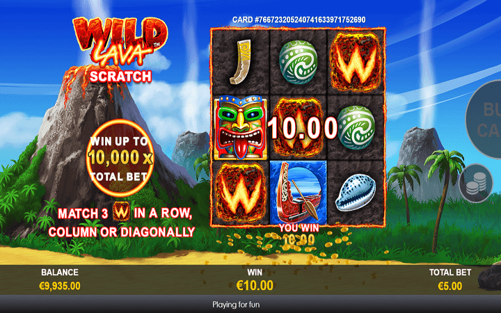 Wild Lava Scratch Card