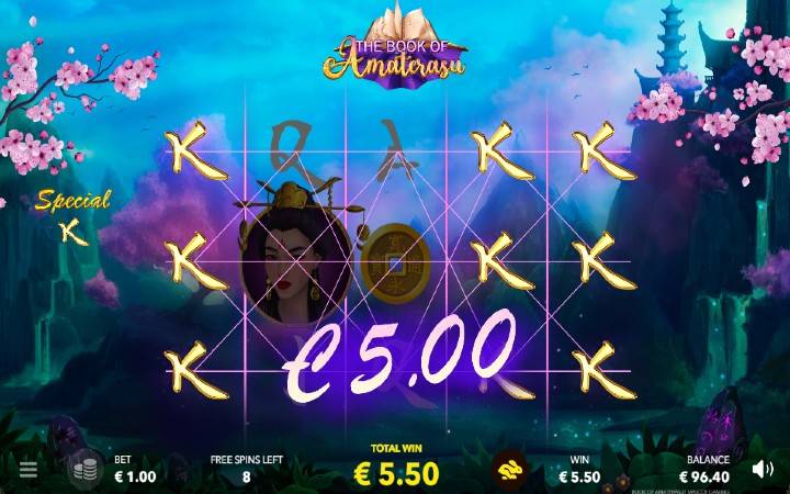 The Book of Amaterasu-besplatni spinovi-specijalan proširujući simbol