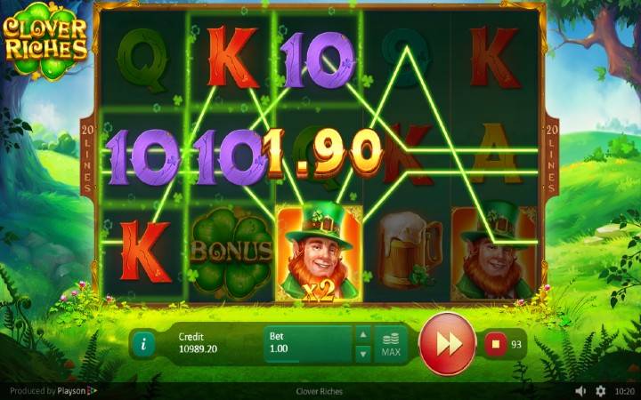Džoker-Clover Riches-dobitna kombinacija sa džokerom-online casino bonus