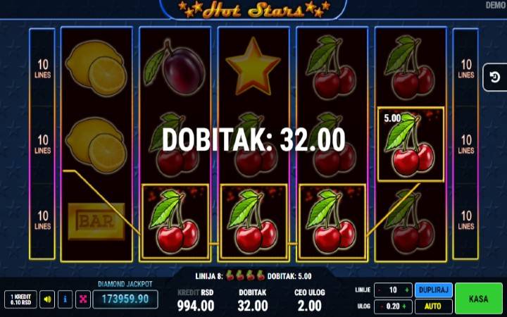 Hot Stars-dobitak zdesna ulevo-osnovna igra-online casino bonus