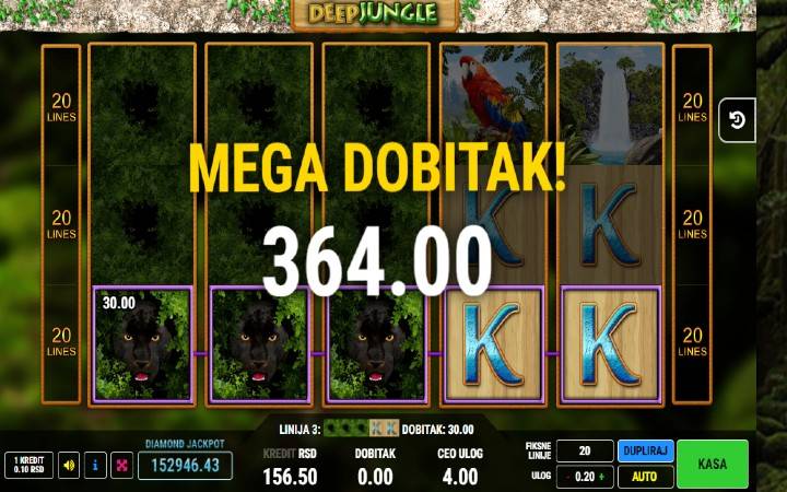 Specijalni simbol-džoker-Deep Jungle-online casino bonus