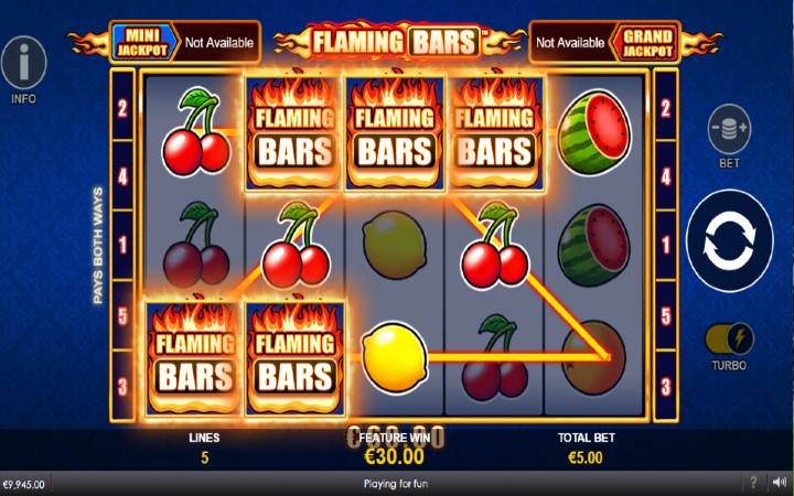Flaming Respin Bonus-Flaming Bars
