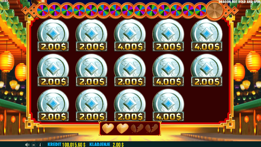 Bonus igra-respin-Dragon Hot Hold and Win