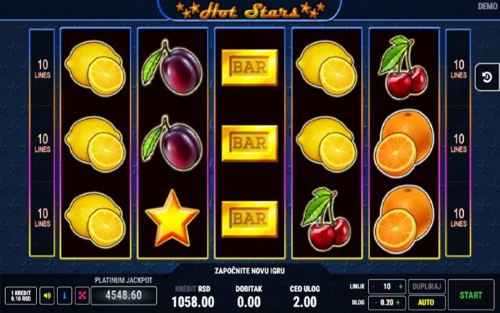 Hot Stars-online casino bonus-osnovna igra