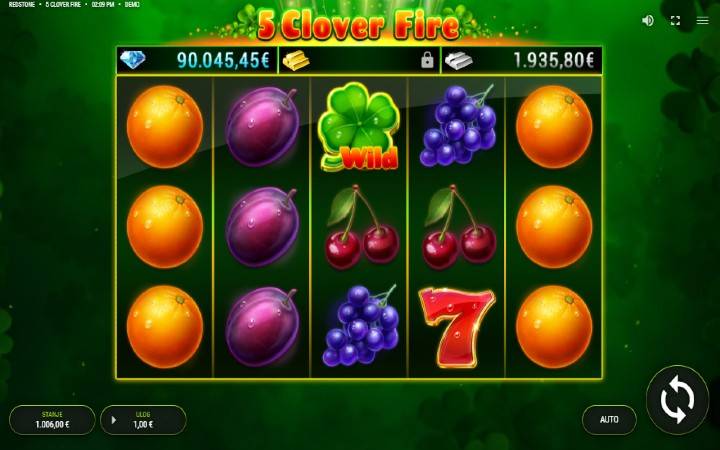 5 Clover Fire-online casino bonus-osnovna igra-fazi