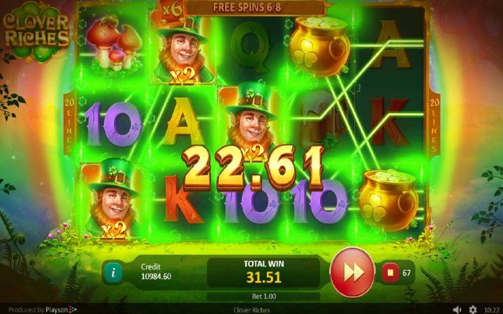 Besplatni spinovi-džokeri sa množiocem-Clover Ricves-Online casino bonus