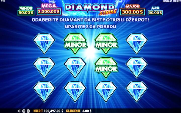 Džekpot-Diamond Strike-online casino bonus-Pragmatic Play