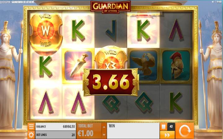Džoker-Guardian of Athens-osnovna igra-quickspin