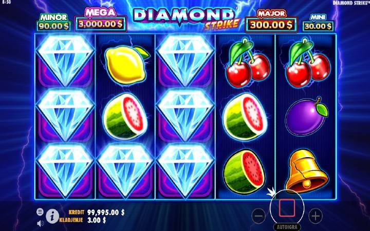 Džoker-dobitna kombinacija sa džokerom-Diamond Strike-Pragmatic Play
