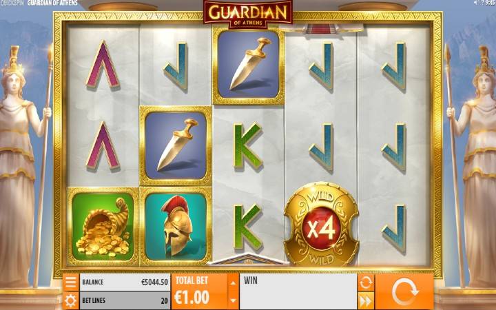 Guardian of Athens-online casino bonus-osnovna igra-quickspin