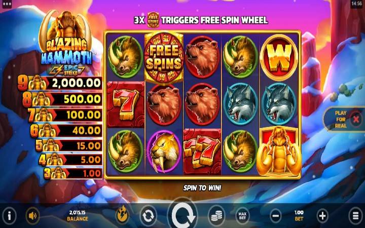 Blazing Mammoth-online casino bonus-microgaming