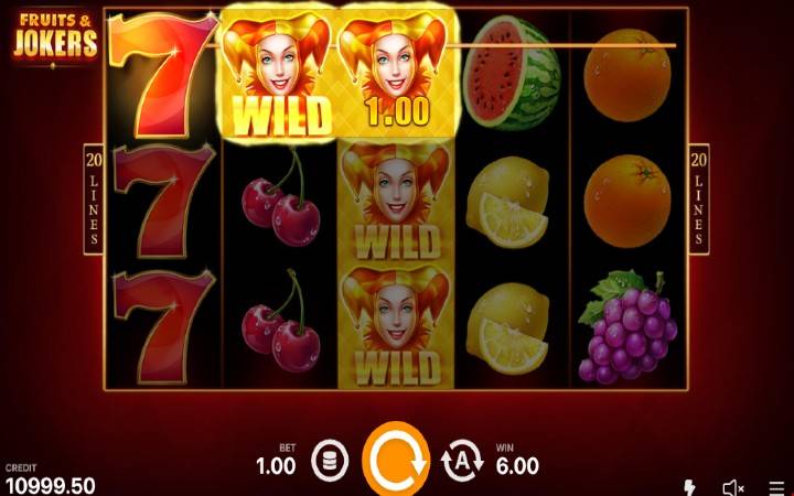 Džoker-online casino bonus-fruits and jokers 20 lines