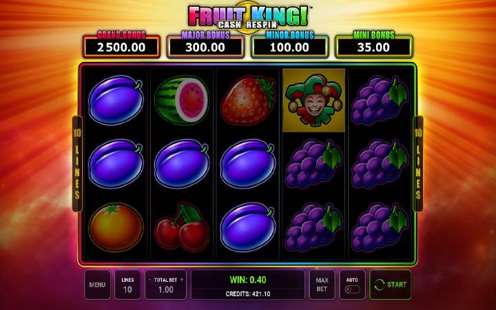 šljiva-fruit king-novomatic-online casino bonus