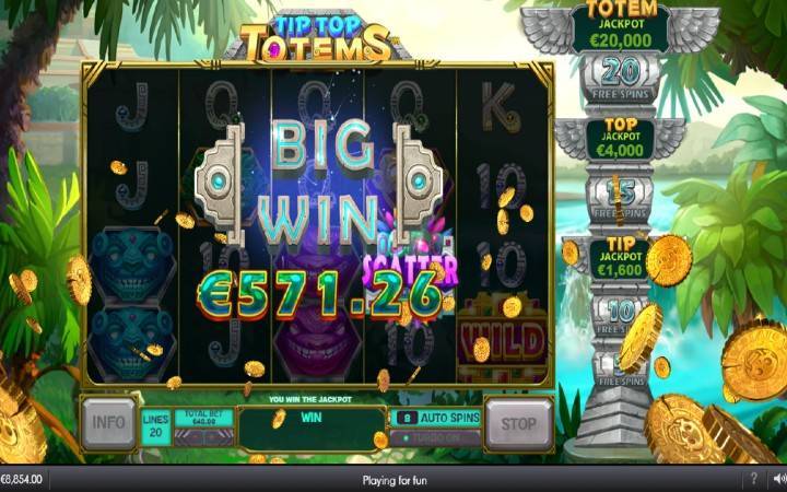 Totemania-tip top totems-besplatni spinovi-playtech