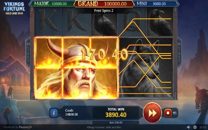 Džinovksi simboli-besplatni spinovi-online casino bonus-Vikings Fortune hold and win