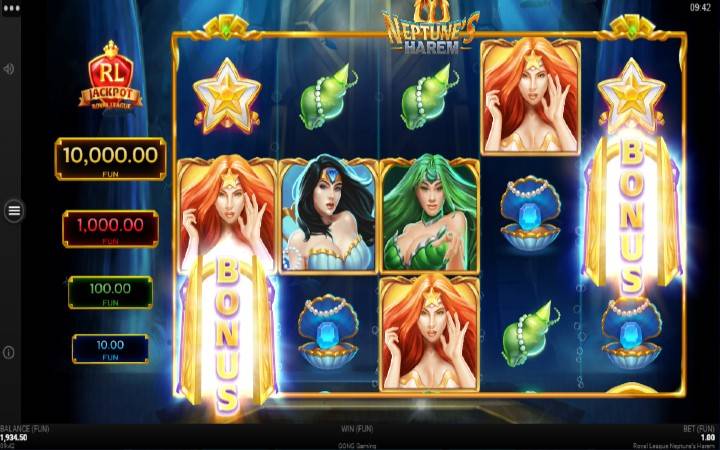 bonus-online casino bonus-royal league neptunes harem