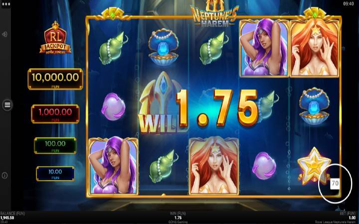 Džoker-online casino bonus-Royal League Neptunes Harem-Microgaming