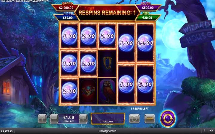 The Fire Blaze Respin Bonus-online casino bonus-Blue Wizard Megaways