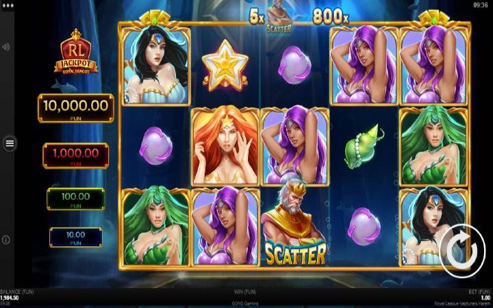 royal league neptunes harem-online casino bonus-microgaming
