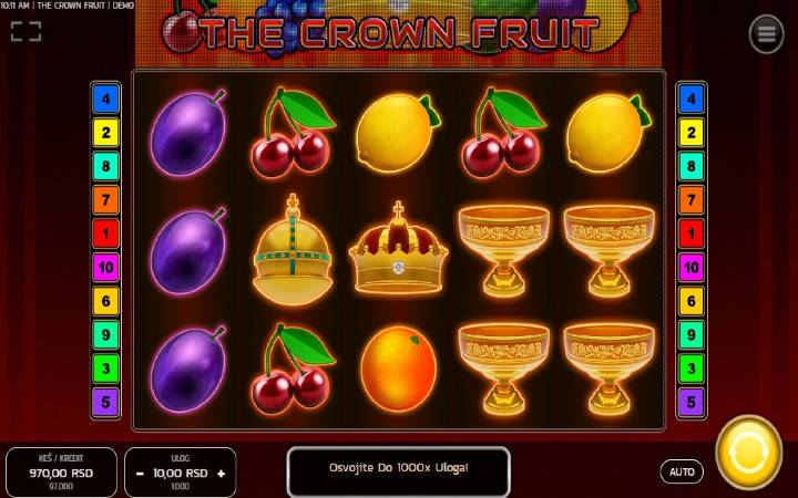 The Crown Fruit-online casino bonus-fazi-osnovna igra