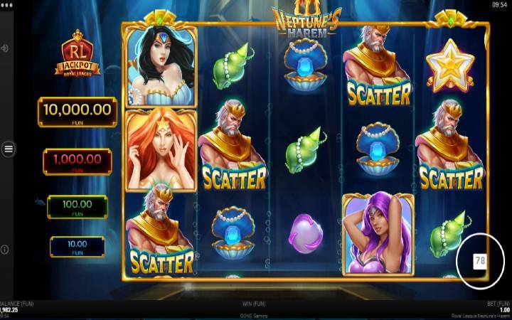 scatter-online casino bonus-royal league neptunes harem