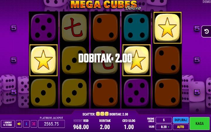 scatter-online casino bonus-mega cubes deluxe