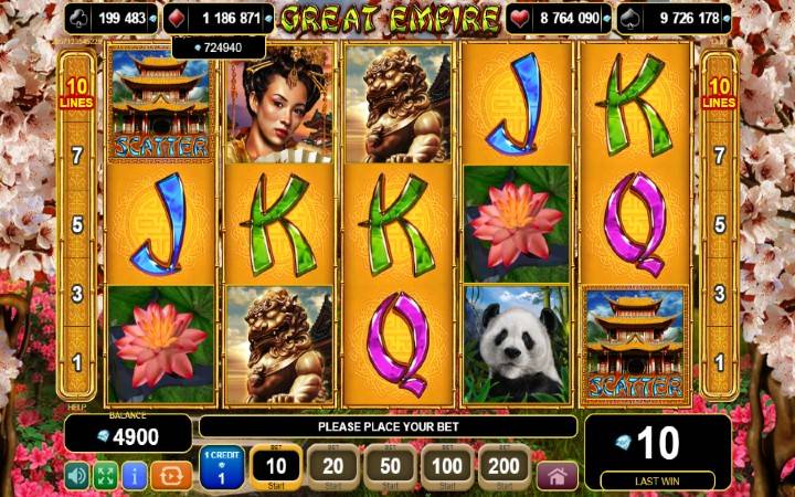 great empire-online casino bonus-egt