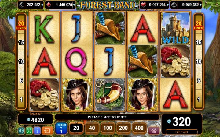 forest band-online casino bonus-egt