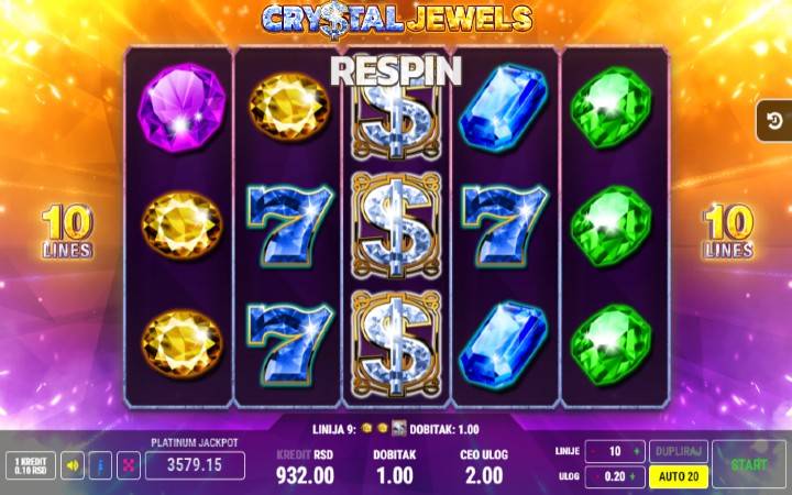 respin bonus-online casino bonus-crystal jewels