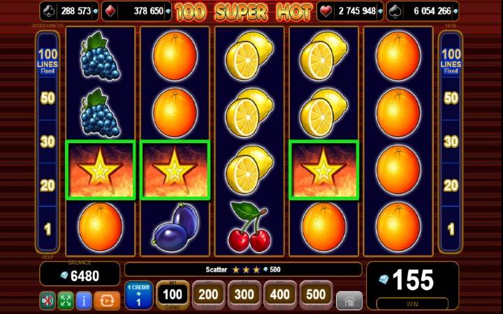 scatter-online casino bonus-100 super hot-egt