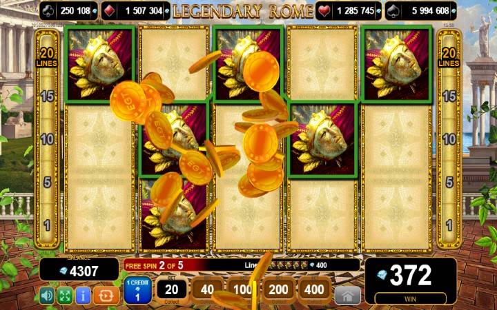 Legenary Rome-besplatni spinovi-online casino bonus