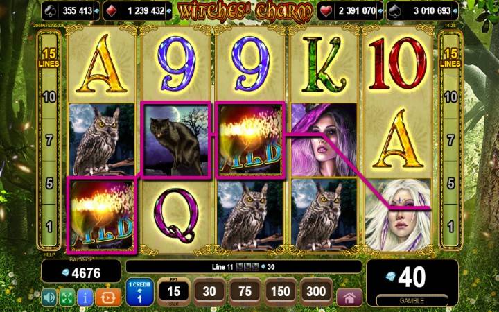 džoker-online casino bonus-witches charm-egt