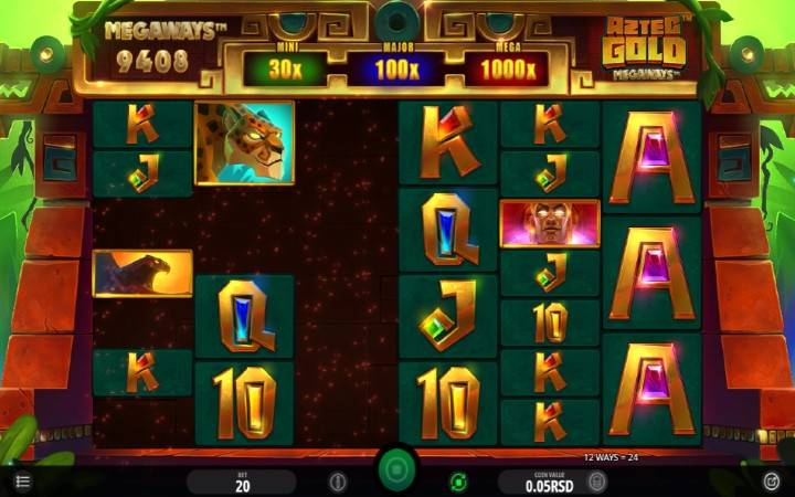 Kaskadne kolone-aztec gold megaways-online casino bonus