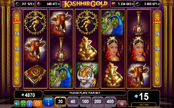 Kashmir Gold-online casino bonus-egt