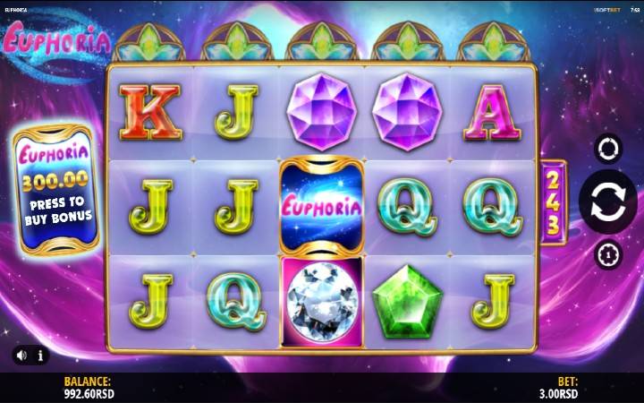 Euphoria-online casino bonus-iSoftBet