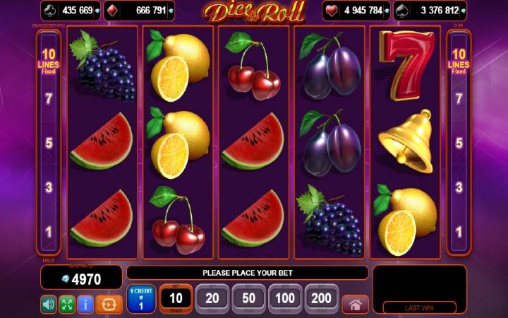 dice and roll-online casino bonus-egt