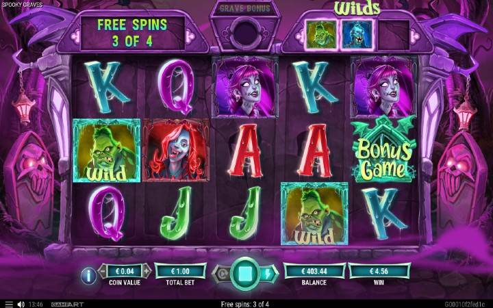 besplatni spinovi-spooky graves-GameArt-online casino bonus