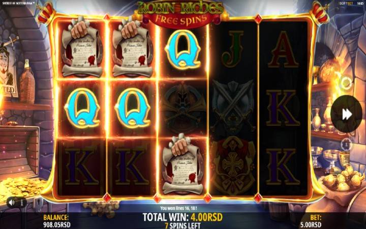Robin Riches-free spins-sheriff of nottingham-online casino bonus