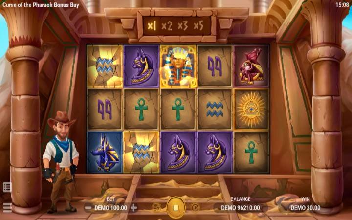Džoker-online casino bonus-Curse of Pharaoh Bonus Buy-dobitna kombinacija-istraživač