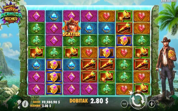 John Hunter and the Quest for Bermuda Riches-Pragmatic Play-online casino bonus-osnovna igra