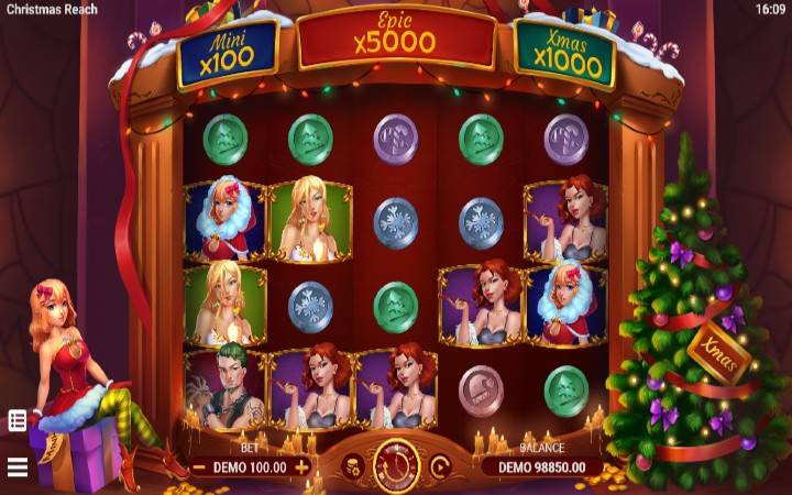 Christmas Reach-online casino bonus-kockanje-devojka-jelka-evoplay