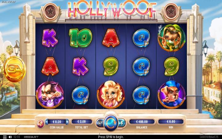HollyWoof-online casino bonus-kockanje-GameArt