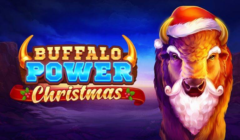 Buffalo Power Christmas-online casino bonus-bizon u odelu deda mraza
