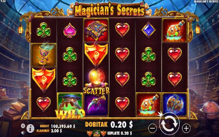 Džoker-magicians secrets-dobitna kombinacija-online casino bonus