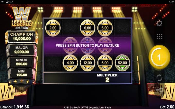 Link and Win Bonus-online casino bonus-microgaming-WWE Legends Link and Win