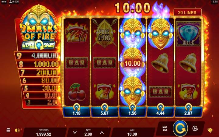 Maske-9 masks of fire hyperspins-online casino bonus-microgaming