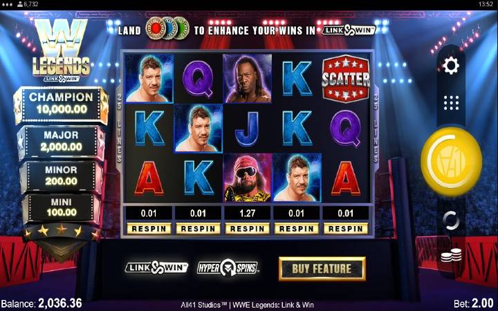 WWE Legends Link and Win-online casino bonus-microgaming-osnovna igra
