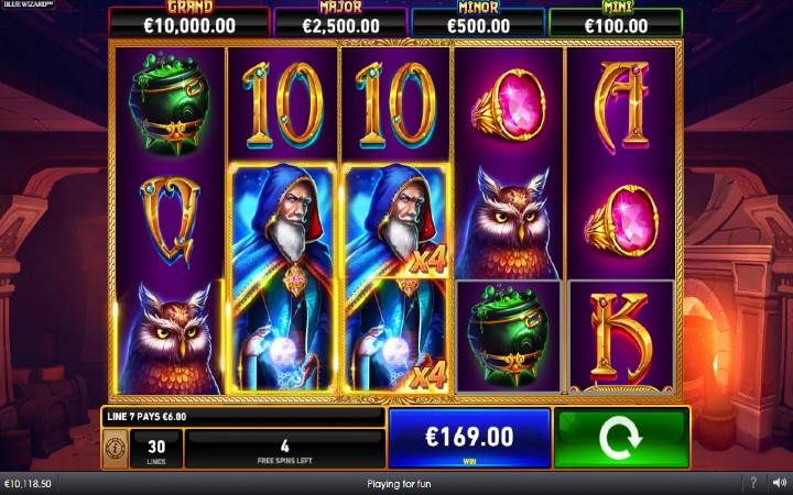 Besplatni spinovi-džoker-množilac-čarobnjak-blue wizard firw blaze classics-onine casino bonus